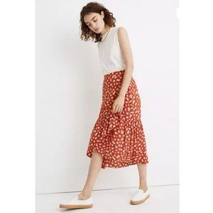 LIKE NEW! Madewell Ruffle-Wrap Midi Skirt | 2